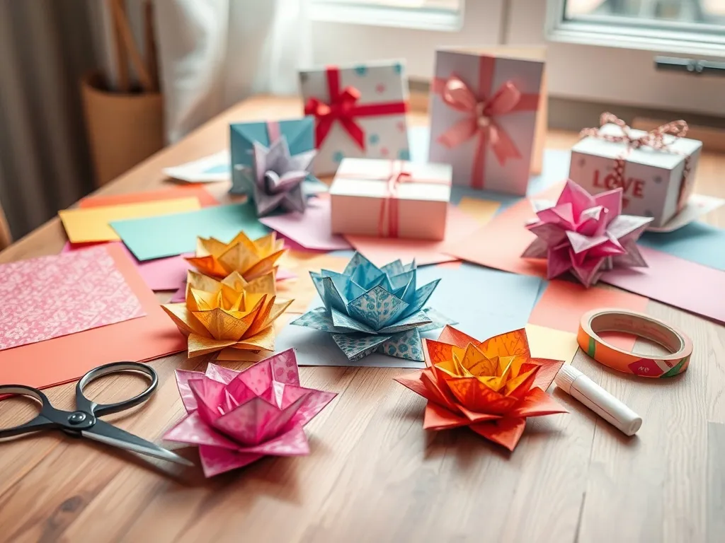 Jak zrobić prezent z papieru dla mamy?